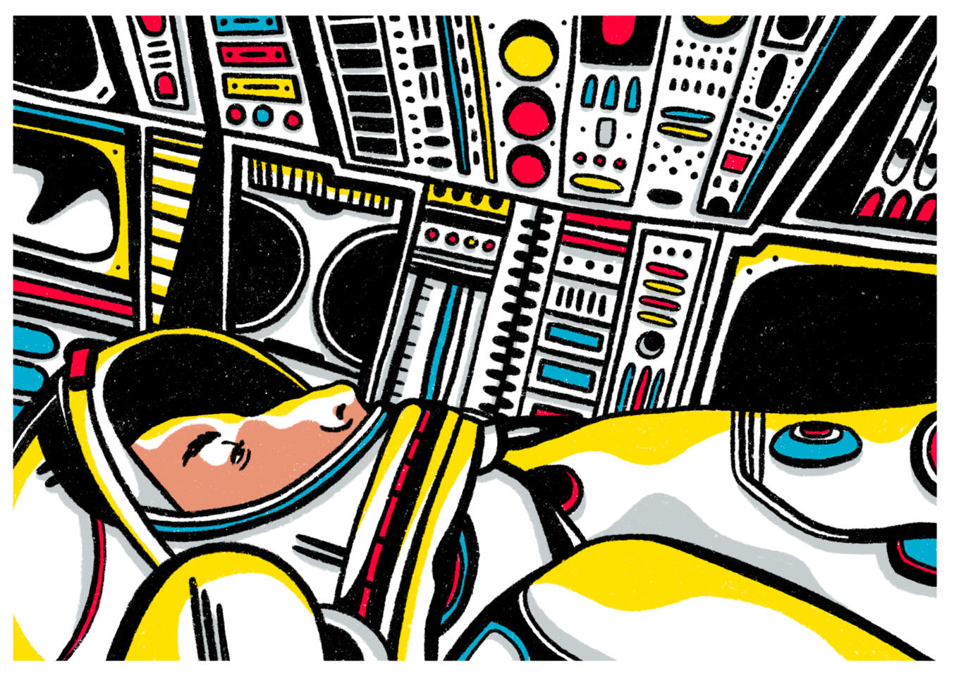 The Space Race Illustration