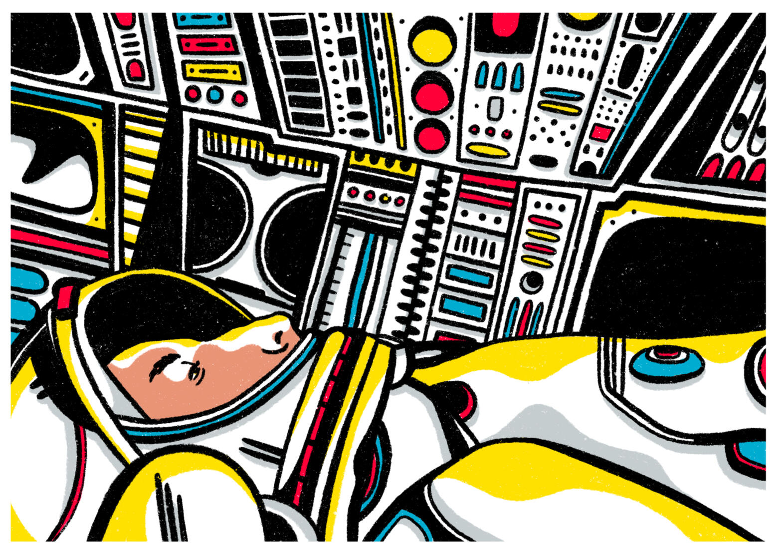 The Space Race Digital Illustration
