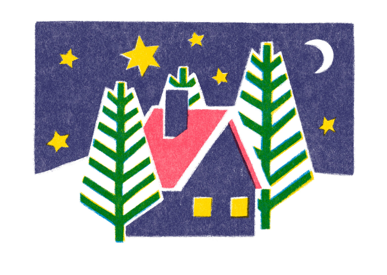 Christmas Card Digital Illustration