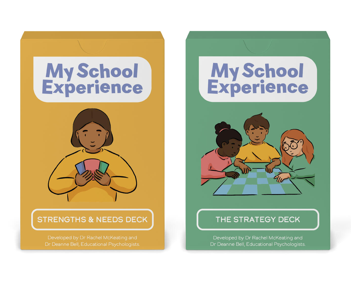 Design, Illustration, and Branding Work for My School Experience Cards